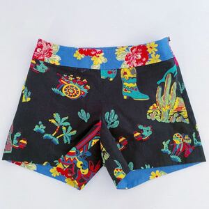 BEAMS BOY ショートパンツ MATRIOCHIKA 日本製 アメリカ ビンテージ素材 女性M リメイク 13000円 メキシコ 花柄 レトロ vintage 50's 古着