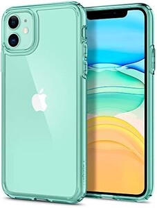 Spigen iphone11ケース 6.1インチ 対応 クリアカバー 米軍MIL規格取得 耐衝撃 カメラ保護 衝撃吸収 全面 P