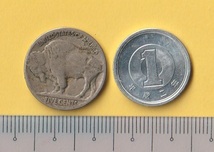 アメリカ・バッファロー５セント硬貨《1935》　　　美品_画像2