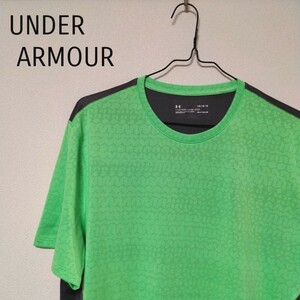 アンダーアーマー　半袖　Ｔシャツ　サイズLG　UNDER ARMOUR#1　陸上　トレーニング　水色　グレー