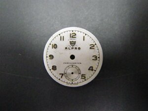  antique Alp roALPRO Chrono meter CHRONOMETER small second face dial clock Φ22 control No. 1255