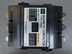 中古 東芝 TOSHIBA 電磁接触器 MAGNETIC CONTACTOR マグネットコンタクター 型式: C180A 管理No.32336