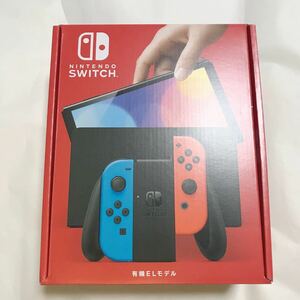 Nintendo Switch ニンテンドースイッチ 本体 (有機ELモデル) Joy-Con(L)ネオンブルー/(R)レッド [新品・未開封] 送料無料 1円スタート