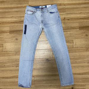 USAモデル 【W30/L30】 TOMMY HILFIGER トミーヒルフィガー TJ Slim Jeans ストレッチ スリムデニム 色落ち ライトウォッシュ (R4F-3)