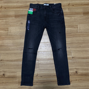 USA仕様 【W36/L32】 TOMMY HILFIGER トミーヒルフィガー TJ SkinnyJeans 強ストレッチ スキニージーンズ ビンテージブラック (R4F-19)