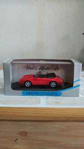 1/43.MINICHAMPS.ミニチャンプス PORSCHE ポルシェ 993 Cabrio red 現物現状品 銀箱絶版品 画像確認 商品説明 自己紹介必読下さい