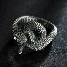 hzh416★ ガラガラ蛇　リング　指輪_画像3
