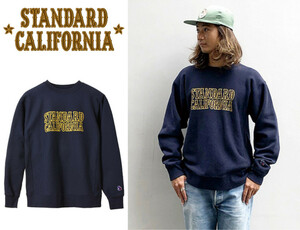 極美品　スタンダードカリフォルニア SD R. W. Logo Sweat　スウェット シャツ　トレーナー　ネイビー　プルオーバー　紙タグあり