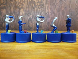 [ used ][ free shipping ] Pepsiman bottle cap Pepsi figure set sale E