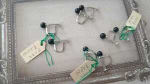 * simple & Schic * black onyx * earrings * regular price 2500 jpy *