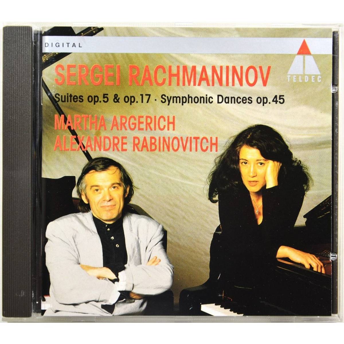 Alexander Rabinovich / Martha Argerich ◇ Œuvres de Rachmaninov pour deux pianos ◇ Tableaux fantastiques / Danses symphoniques ◇, CD, classique, musique instrumentale