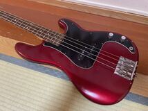 Fender Nate Mendel P Bass Road Worn Candy Apple Red 初期_画像2