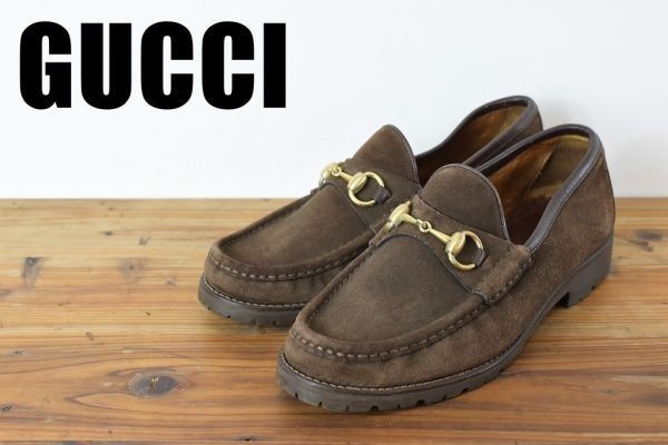 美品 GUCCI グッチ 高級レザーシューズ ローファー 正規品 サイズ 7