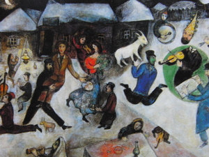マルク シャガール、【アルルカン】、希少画集より、状態良好、新品高級額装付、送料無料、洋画 絵画 Marc Chagall　風景画　人物画