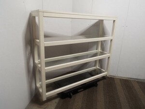  price cut * Aichi store *3.000 jpy from delivery * car Be glass shelves board. wooden collection case size approximately 120x30x101cm exhibition case / store furniture 