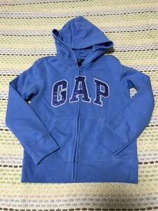 ★ＧＡＰ★新品★140★ロゴパーカー★ギャップ★ブルー★01