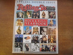 1710KK●洋雑誌 Rolling Stone ローリングストーン 885/886 2001.12.27-2002.1.3●ROCK&ROLL YEAR BOOK 2001 ケン・キージー ジョンレノン