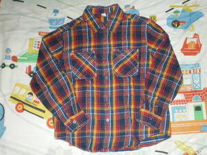 ◆即決◆GAP KID'S ギャップキッズ コットンネルシャツ140◆