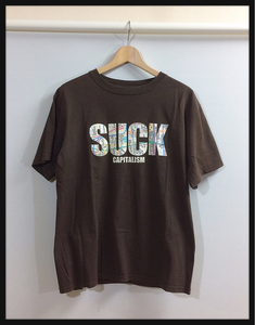 ■OCTOPUS ARMY オクトパスアーミー■ADVISORY SUCKプリントTシャツ: M☆BU-983