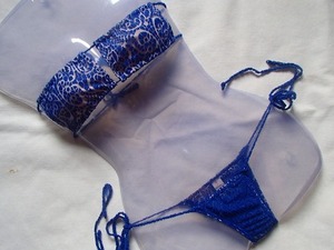 bra42 *[ new goods ] eye obi bla bikini rio back race ground royal blue 124 S *