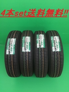 送料無料!トーヨー V-02e 145/80R12 80/78N 4本セット