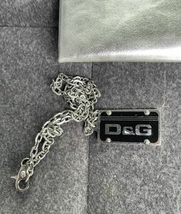 [USED]*DOLCE&GABBANA* Dolce & Gabbana D&G plate necklace pendant 