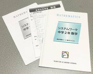 ★馬渕教室　システムワーク　数学　中学２年★