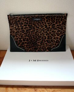 * box attaching J&M davidson× Drawer [ Leopard clutch bag regular price Y99.750] old clothes. gplus Hiroshima 2210s4