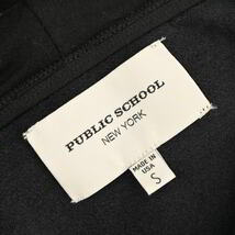 美品 PUBLIC SCHOOL ミックスパーツ ブレンド パーカ S ブラック パブリックスクール KL4CSKP273_画像7