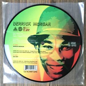 ★送料込み！極美盤！PICTURE DISC！【Derrick Morgan - Greatest Thing (I'm A Blackhead Again) / Ska Bop - Jack Lord Ska】7inch UK