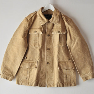 90s SPIEWAK heavy weight cotton linen Duck military jacket M Brown / the US armed forces M-41 M-43 20s 30s 40s reissue hunting 