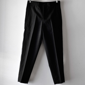  rare 00s COMME des GARCONS HOMME PLUS wool switch side chapter tapered pants black men's S/ slacks AD2001 Comme des Garcons Homme pryus