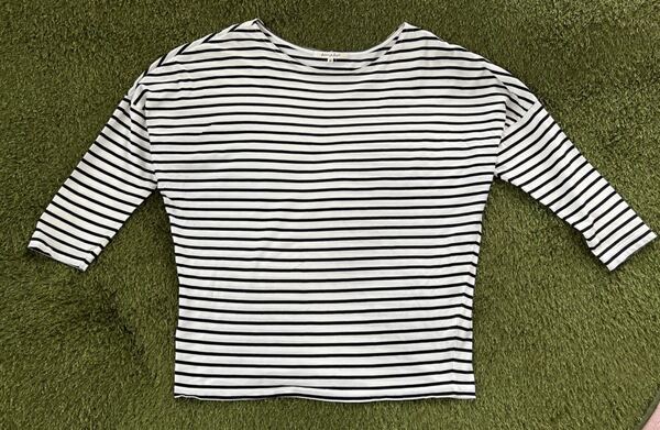 ロペピクニック マリンボーダートップス Tシャツ ボーダーTシャツ トップス カットソー プルオーバー ボートネック 38