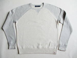  natural × gray * S Polo Ralph Lauren * switch knitted sweatshirt * sweatshirt 