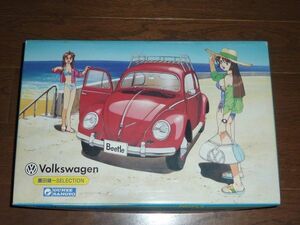 1/24 Volkswagen oval Wind -. rice field . one selection Gunze volkswagen beetle Beetle beautiful young lady figure pain car .. series 