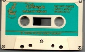  Disney Disney's WORLD OF ENGLISH BOOK 1 SIDE C&D кассетная лента ))ygc-0695