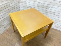 北欧スタイル/ビンテージコスガKOSUGA/サイドテーブル/四角机/リビングテーブル 60cm×60cm_画像2