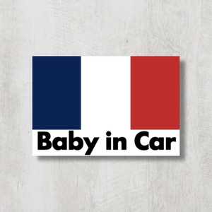  France national flag [Baby in Car/ baby in car ] magnet sticker 