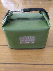 * unused kansai 2 -step type . lunch box moss green 