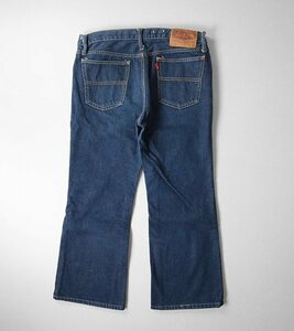 * 70's BIG JOHN *Lot.107 ботинки cut Denim брюки индиго W34 TALON джинсы flair Vintage Big John *2142/YX5