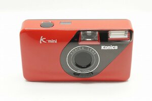 【アルプスカメラ】美品 Konica コニカ K-mini レッド 35mmコンパクトフィルムカメラ 221020c