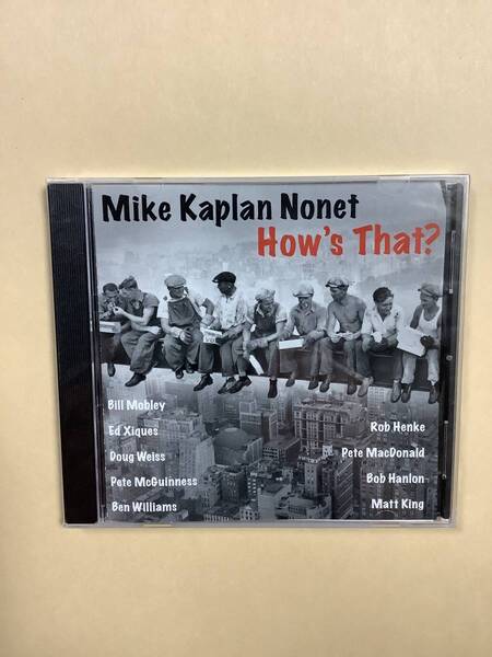 送料無料 MIKE KAPLAN NONET 「HOW’S THAT ? 」新品未開封 輸入盤