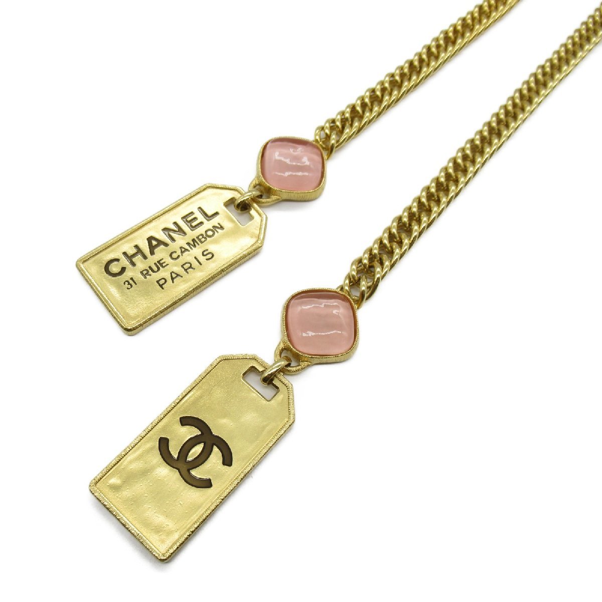 レア シャネル Chanel ココマーク CAMBOM ゴールド ネックレス - www