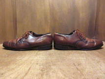 ビンテージ70’s80’s●NUNN BUSH Uチップシューズ茶size 10 1/2●221020k6-dshs-285cm1980s古靴革靴メンズビジネスシューズ_画像4