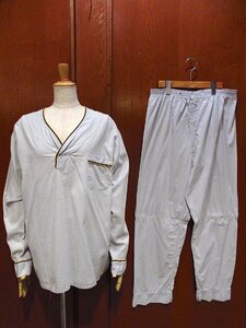  Vintage 60's*DEADSTOCK B.V.D. cotton pyjamas set gray size A*220920c4-m-pjm 1960s setup two piece 