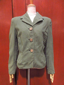 ビンテージ40’s●COAT AND SUIT INDUSTRYレディース3Bテーラードジャケット●220920s5-w-jk-tl 1940s古着上着レーヨンUSA