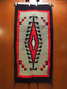  Vintage * Navajo ковер size 144cm×67cm*220928k6-rug индеец коренные американцы n.. интерьер 