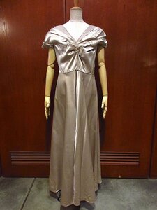  Vintage 40's50's*Emma Domb off shoulder dress silver *221031c2-w-nsdrs 1940s1950semado-n party dress 