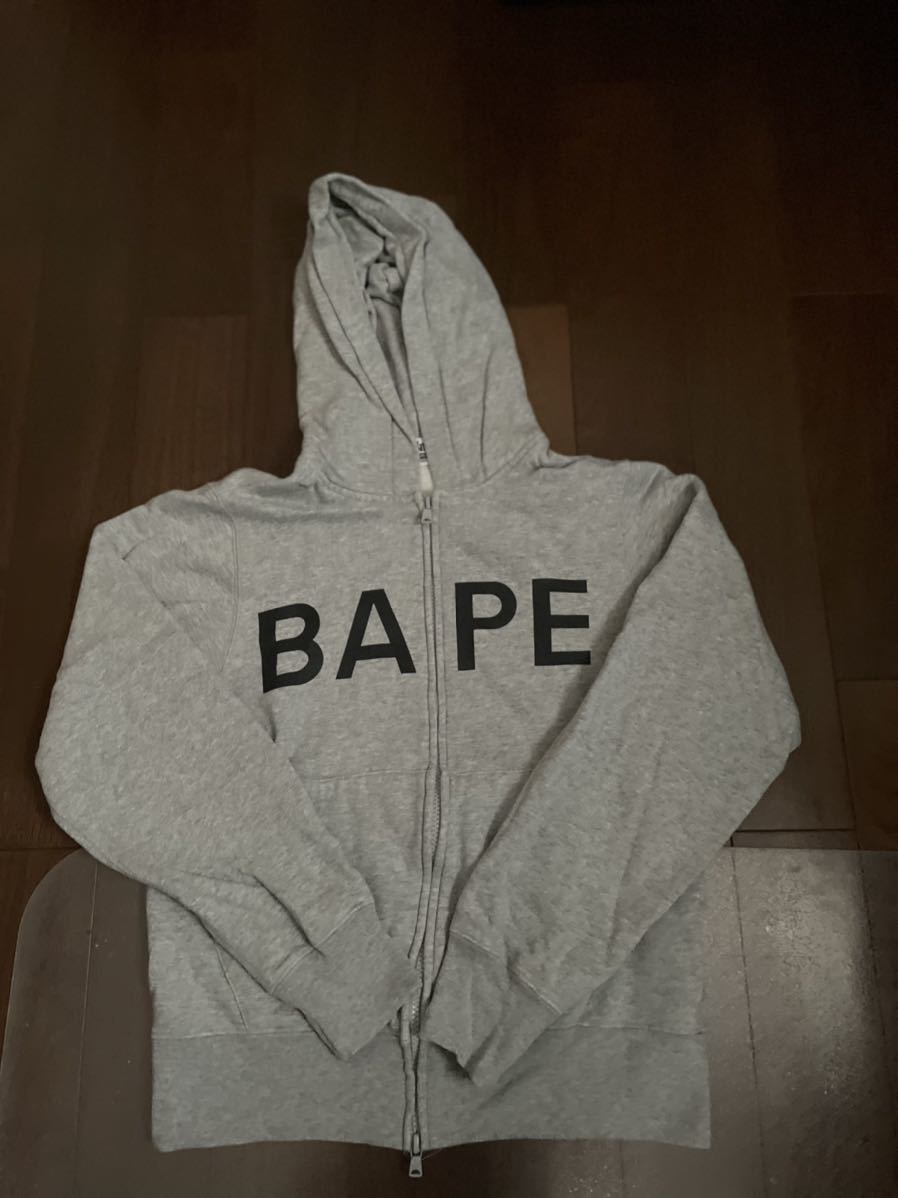 A BATHING APE BAPE マイロ KISSロゴ パーカー Lサイズ アベイシング 売り物 NIGO時代 A BATHING APE KISSロゴパーカー パーカー