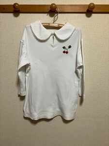 MILK ミルク　トップス　Tシャツ　カットソー　ブラウス　チェリー　ホワイト